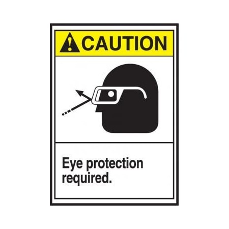 ANSI CAUTION SAFETY LABEL EYE LPPE632VSP